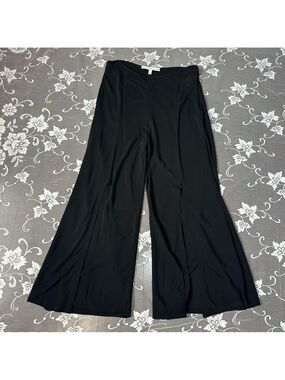 & Other Stories High Waisted Wide Leg Split Hem Crop Pants Sz 6